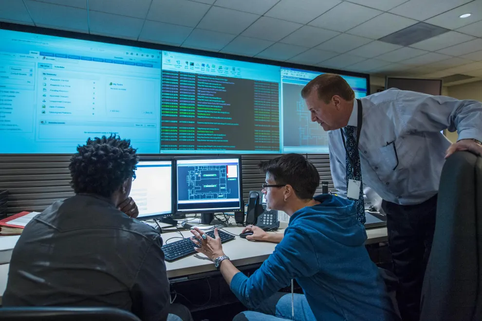 Infraestructura tecnológica de AWS en un centro de datos